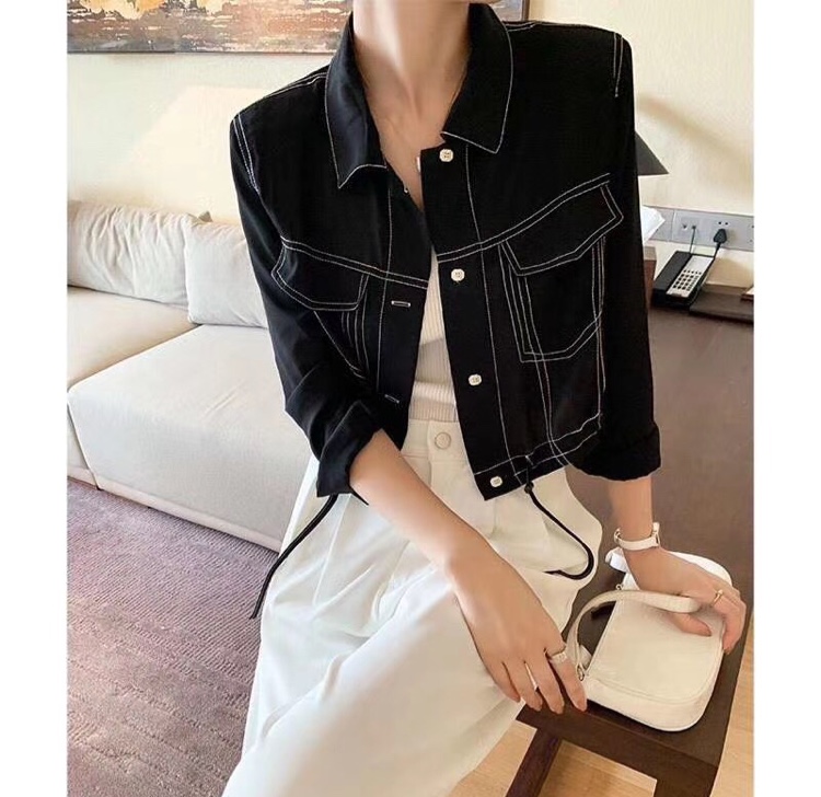 Hepburn Style Girl Feel To Wear A Top 2020 Popular Korean Version Of Chiffon Summer Thin Design Small Short Coat