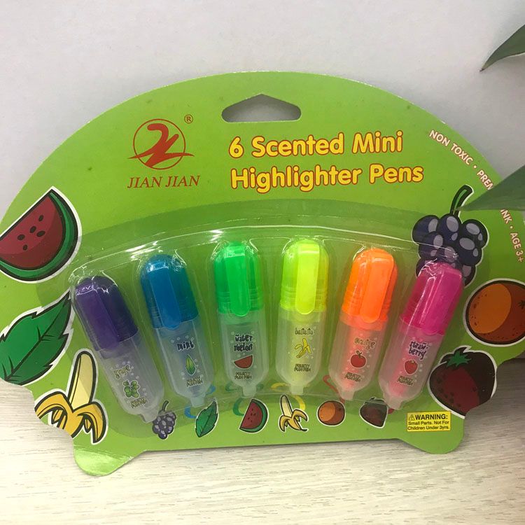 Fruit Mini Highlighter 6 fruit flavors