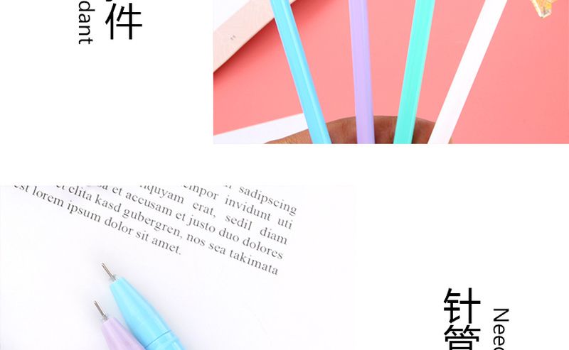 厂家直销新款卡通海星挂件中性笔网红挂件吊坠笔风铃黑色中性笔详情9
