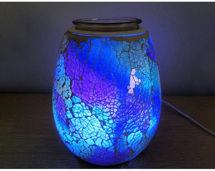 Seven-color color-changing Mosaic aroma diffuser, export aroma candle, Mosaic household aroma diffuser wholesale, flameless aroma diffuser detail image 11