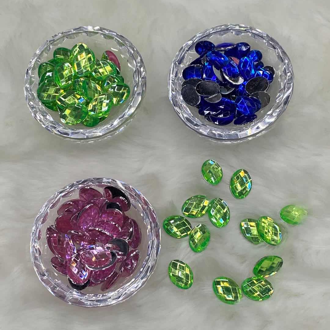 Oval: 13X18 Color: Red: Blue: Purple: Pink: Green: White: etc. Packaging: 1000pcs Unit price: package