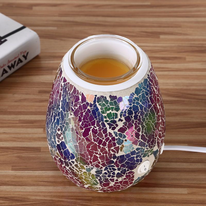 Seven-color color-changing Mosaic aroma diffuser, export aroma candle, Mosaic household aroma diffuser wholesale, flameless aroma diffuser