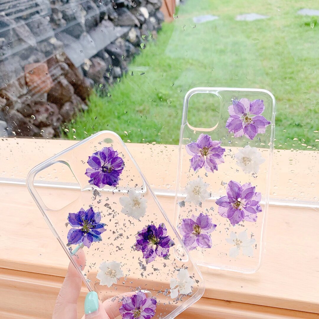 干花滴胶手机壳 永生花手机壳细节图