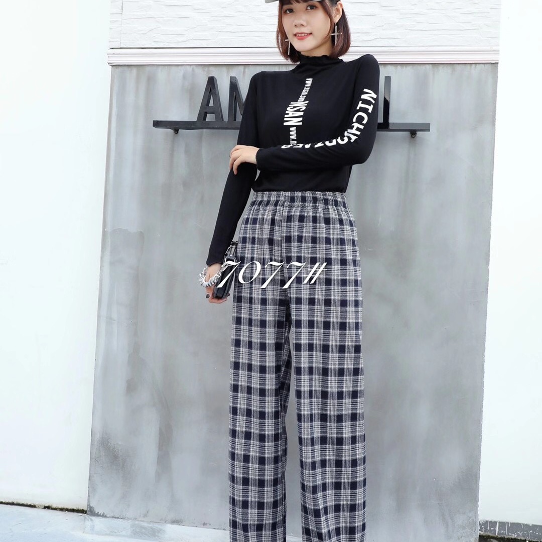 7077 wide-leg pants