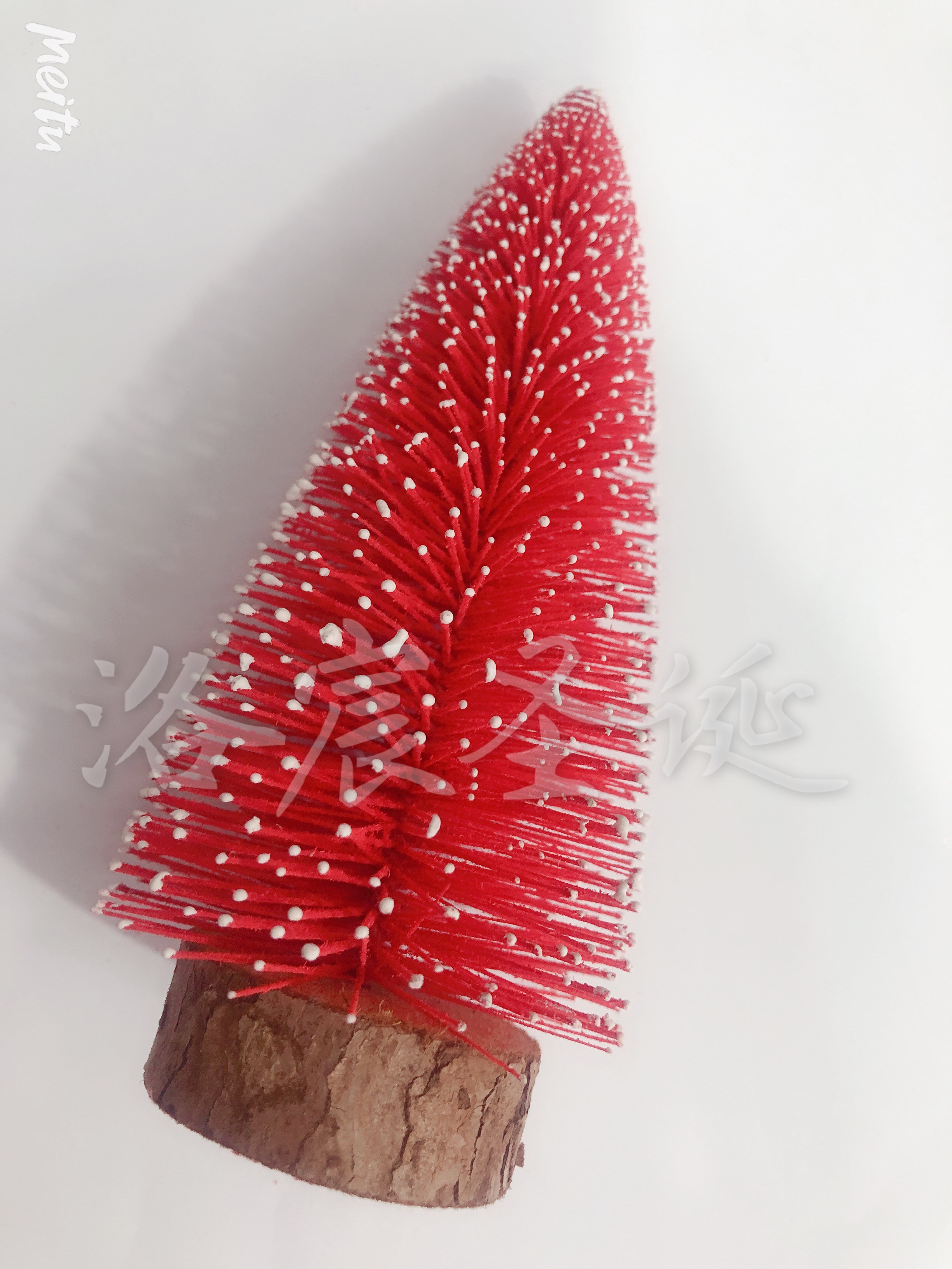 Christmas Gift Christmas Tree Small Red Flocking Tree Factory Direct Sales details Picture