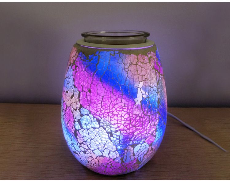 Seven-color color-changing Mosaic aroma diffuser, export aroma candle, Mosaic household aroma diffuser wholesale, flameless aroma diffuser detail image 12