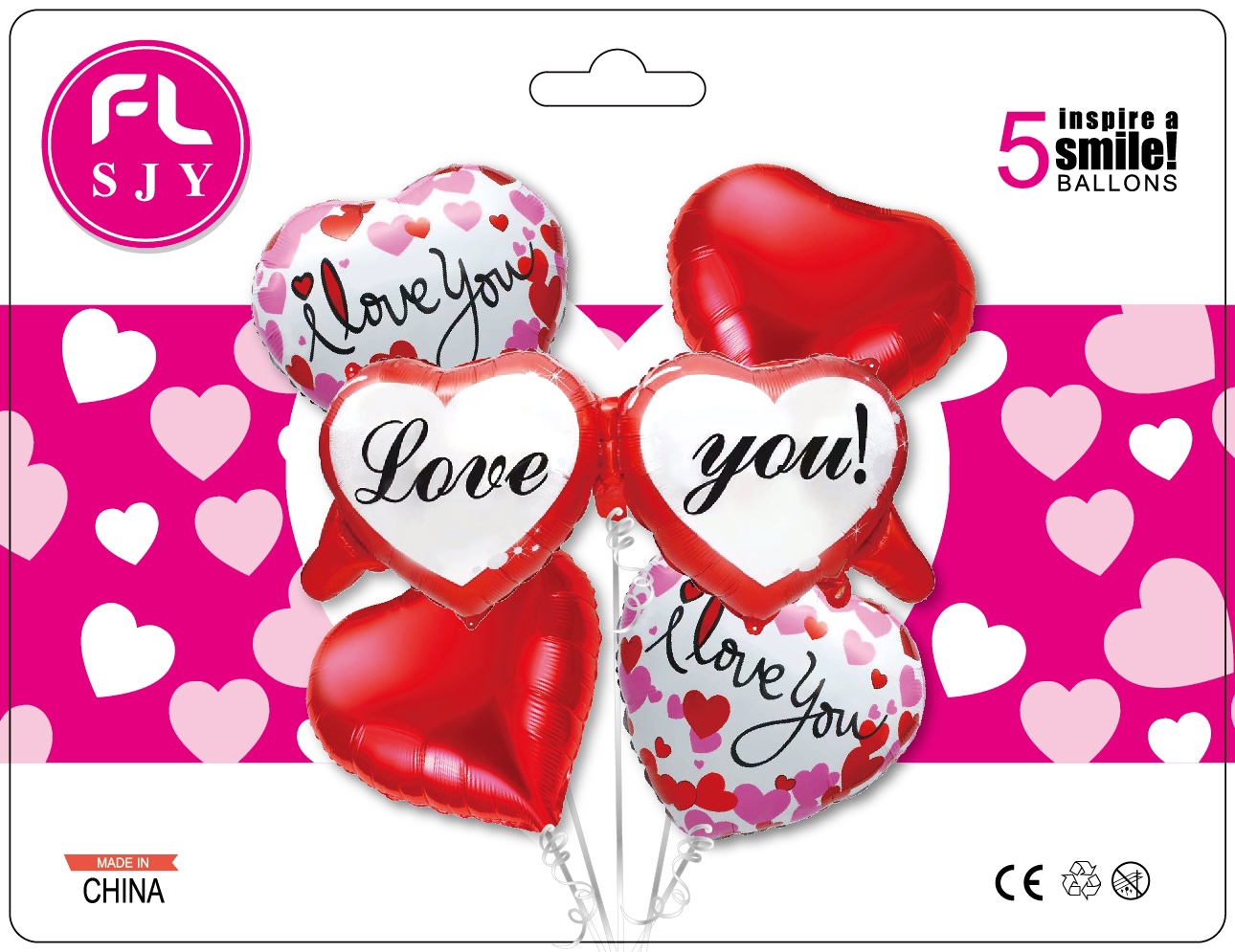 Letter aluminum film balloons, heart-shaped aluminum film balloons wholesale details Picture