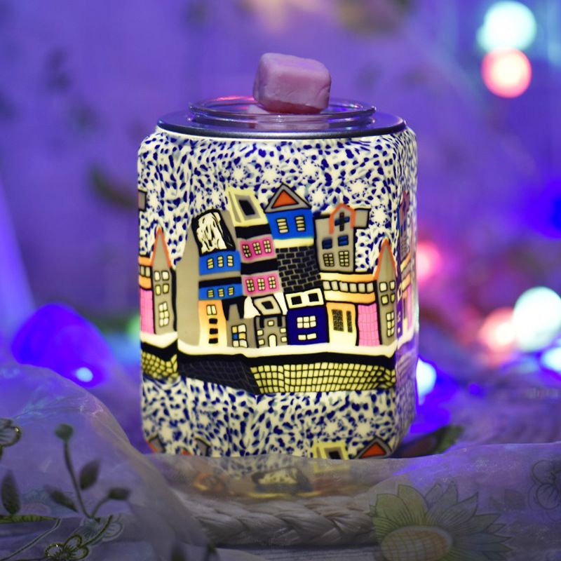 Hexagon house aromatherapy light intelligent timing warm atmosphere small night light aromatherapy light new melting wax aroma