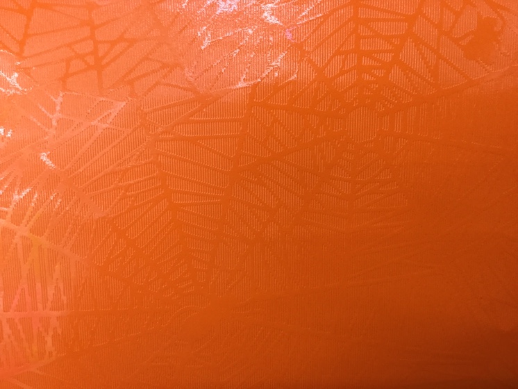 Orange spider wrapping paper