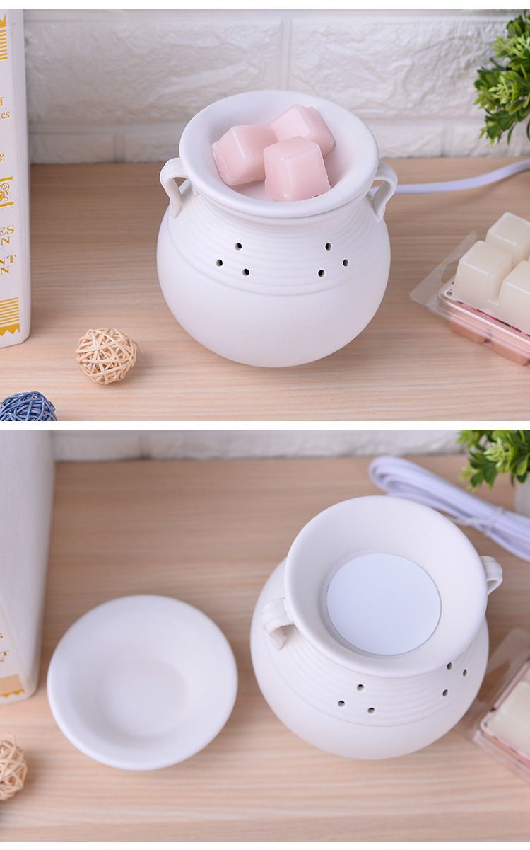 Matte white ceramic aromatherapy hydrating Christmas gift, ceramic silent aromatherapy detail image 11