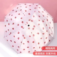Customized wholesale of umbrellas, women's all-weather folding sunshades, sun umbrellas, sun protection umbrellas, ultraviolet advertising logos Item Picture