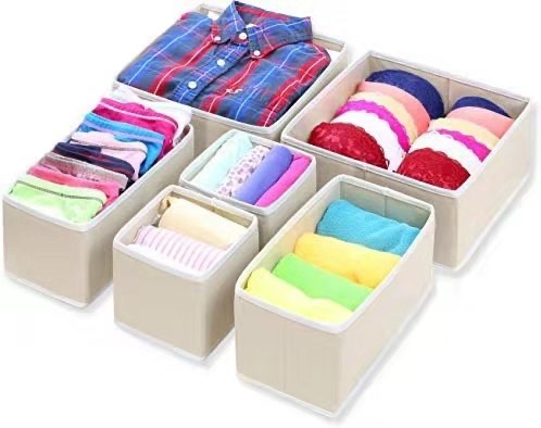 High-quality beige six-piece storage box thumbnail