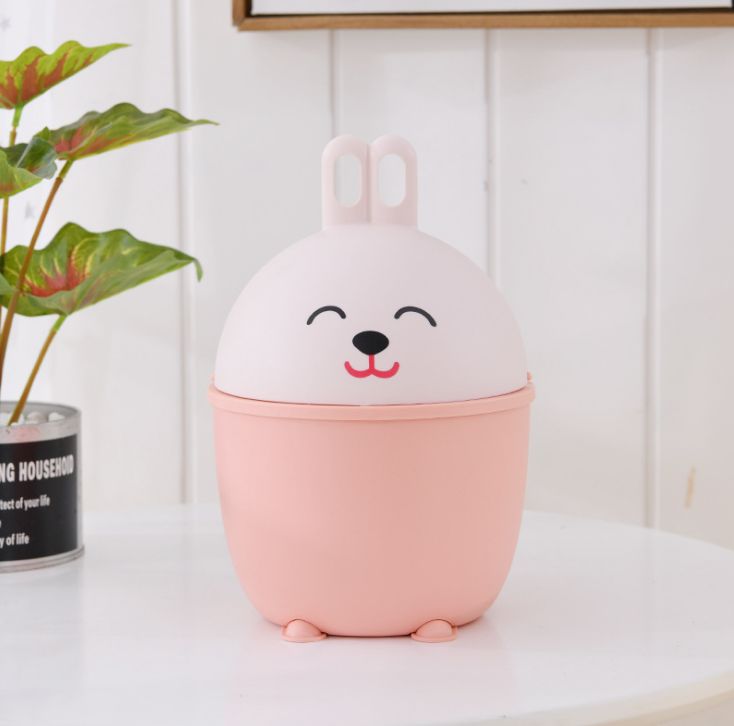 Fashionable and creative cartoon rabbit desktop trash can Specification image