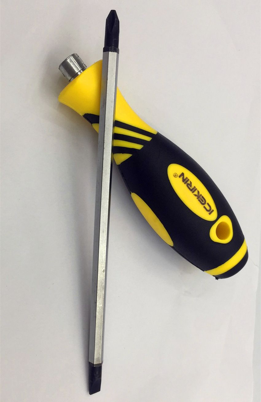 新品手动花瓶螺丝刀螺丝批套装十字一字维修工具带珠两用详情图4