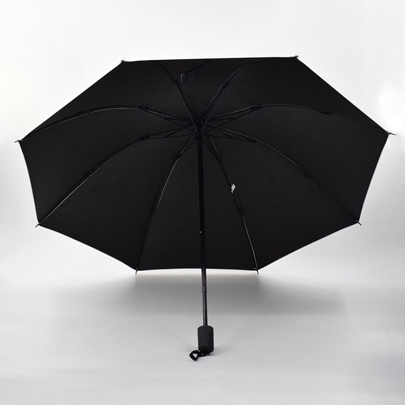 Creative square feather umbrella, black rubber UV protection sunshade umbrella, sun umbrella, women's sun protection three-fold umbrella details Picture