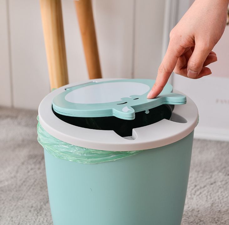 Compact desktop, multi-functional, sturdy and durable classified trash can details Picture