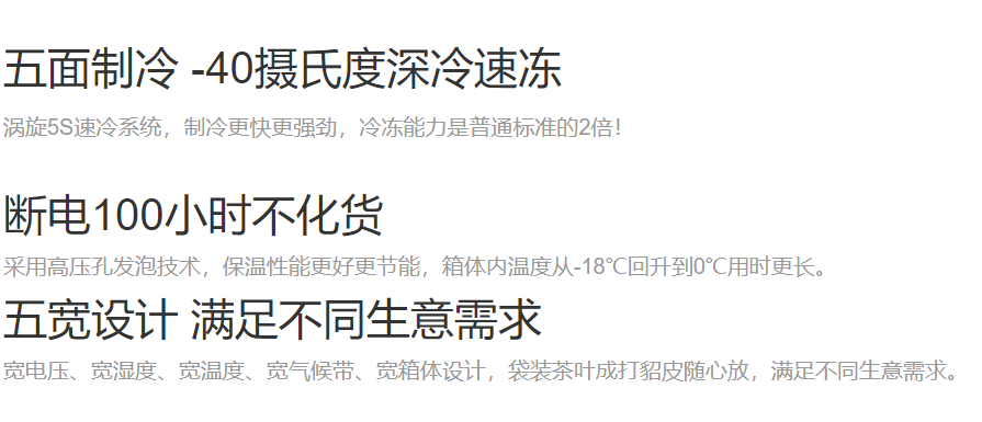 海尔 519升冷柜 大富豪冷冻柜冷藏柜 冰柜 BC/BD-519HK详情2