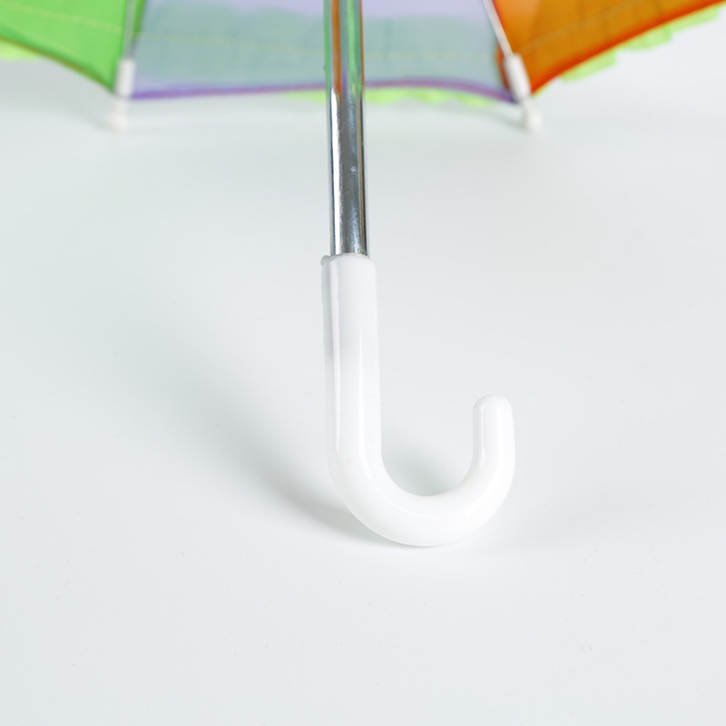 Factory direct sales of small and mini children's toy umbrellas, artistic decorative polyester silk patterned fabric small umbrellas in mixed sets, available in stock Specification image
