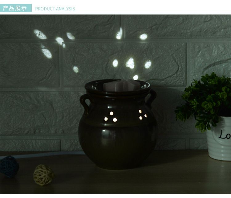 Matte white ceramic aromatherapy hydrating Christmas gift, ceramic silent aromatherapy detail image 9