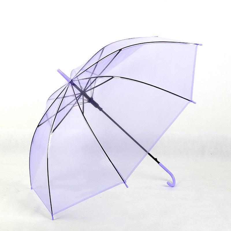 Factory wholesale, street stall supply, eco-friendly umbrellas, transparent umbrellas, polt-dot, fresh and light printed transparent umbrellas, straight-bar automatic ladies' umbrellas wholesale, logo printing advertising umbrellas undefined