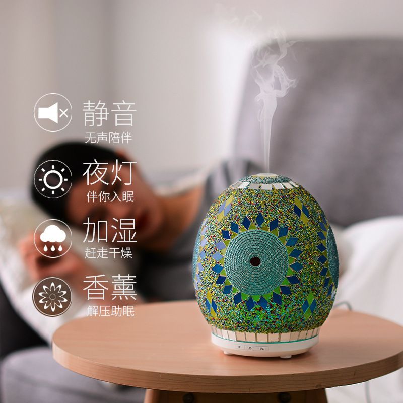 New Turkish style decorative pattern glass plastic colorful atmosphere lamp creative home colorful aromatherapy lamp
