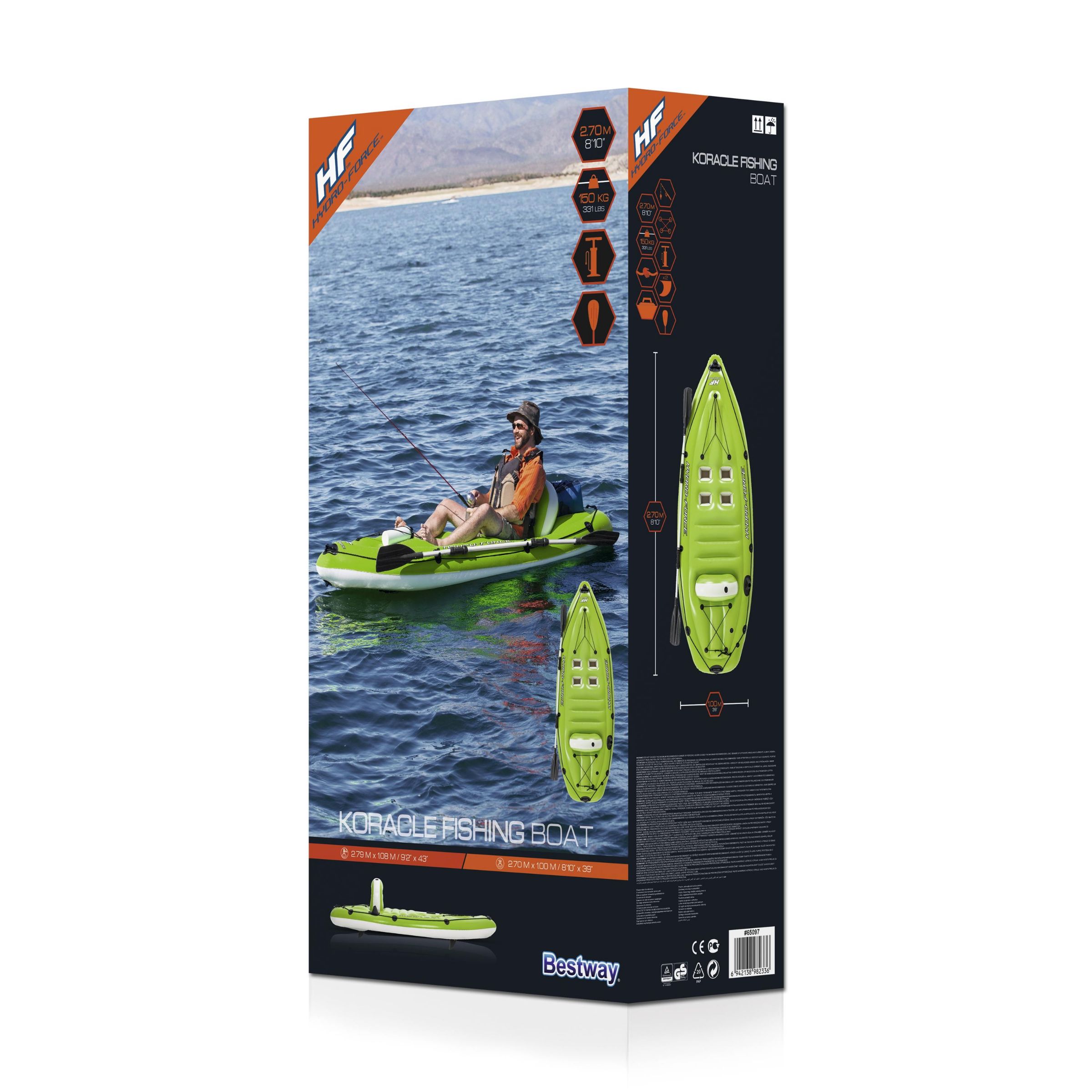 Hydro-Force™ 2.70m x 1.00m 梭形舟 65097单人独木舟详情图8