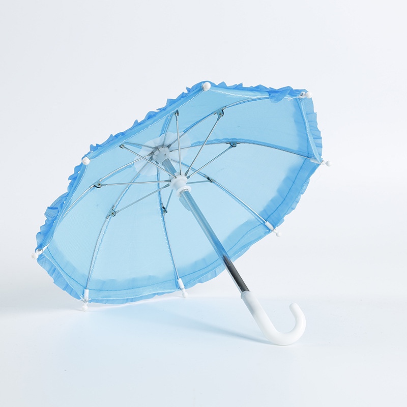 Factory direct sales of small and mini children's toy umbrellas, artistic decorative polyester silk patterned fabric small umbrellas in mixed sets, available in stock undefined