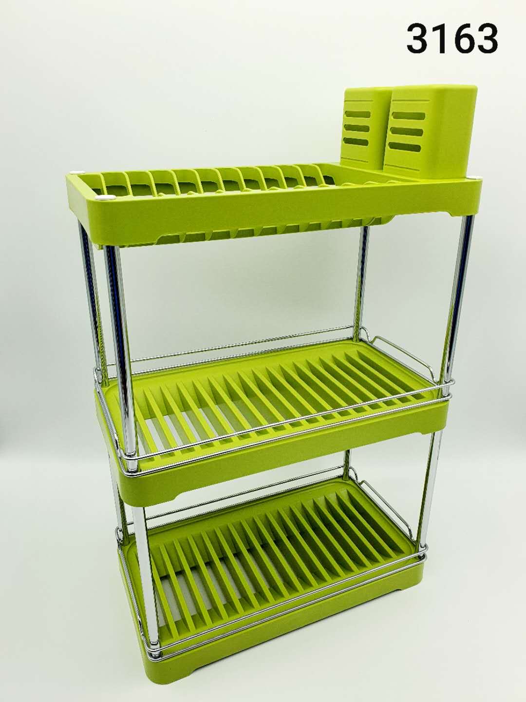 厨房置物架 三层碗碟架产品图