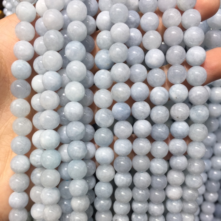 Light color Sea blue treasure 8mm semi-finished products thumbnail