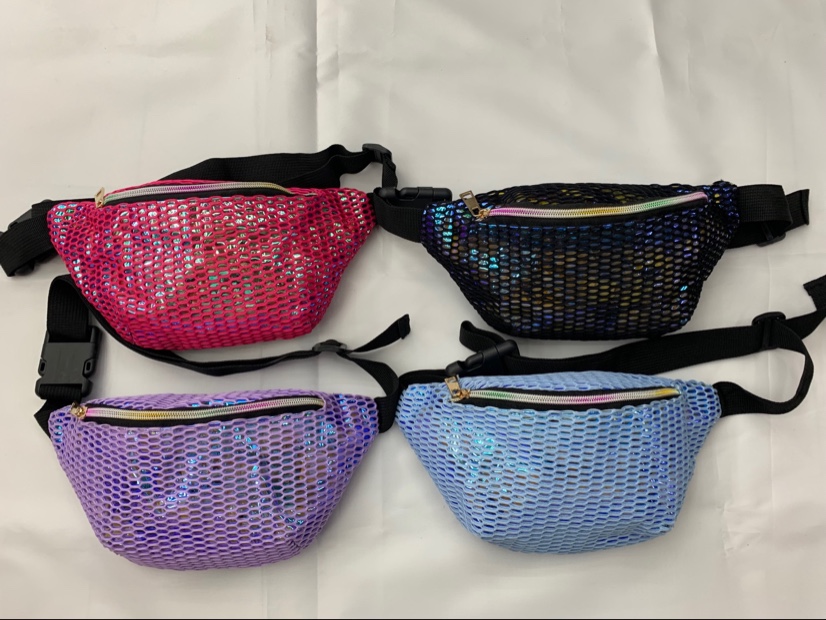 PVC网布腰包手机零钱收纳包图