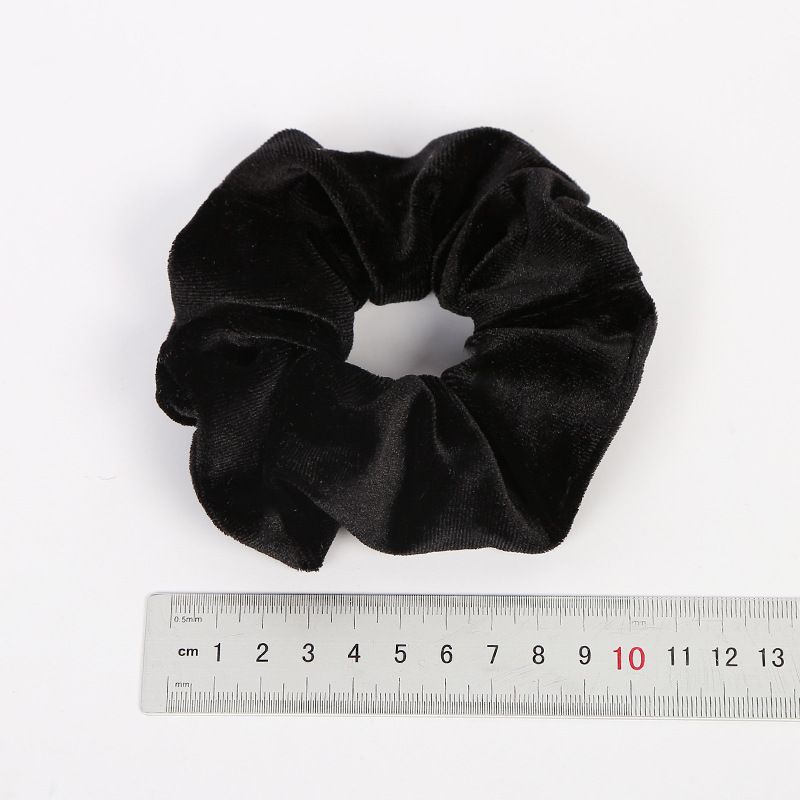 Wholesale of new Korean-style large updo velvet hair bands, 11-color European and American women's hair ties, and street stall mom headwear Specification image