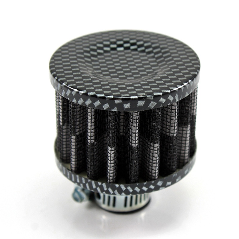 High-flow mushroom head exhaust pipe for car modification, small mushroom head air intake filter, mushroom head air filter element 12M black