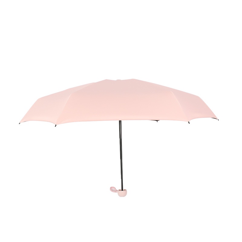 50% off 6-bone advertising umbrella, custom black rubber UV-resistant capsule umbrella, mini pocket sunshade umbrella, suitable for both sunny and rainy days