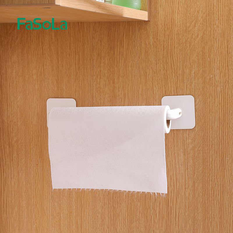 Kitchen paper, lazy rag hanging rack, tissue rack, cabinet toilet paper, storage rack, non-drilling wall-mounted storage rack details Picture