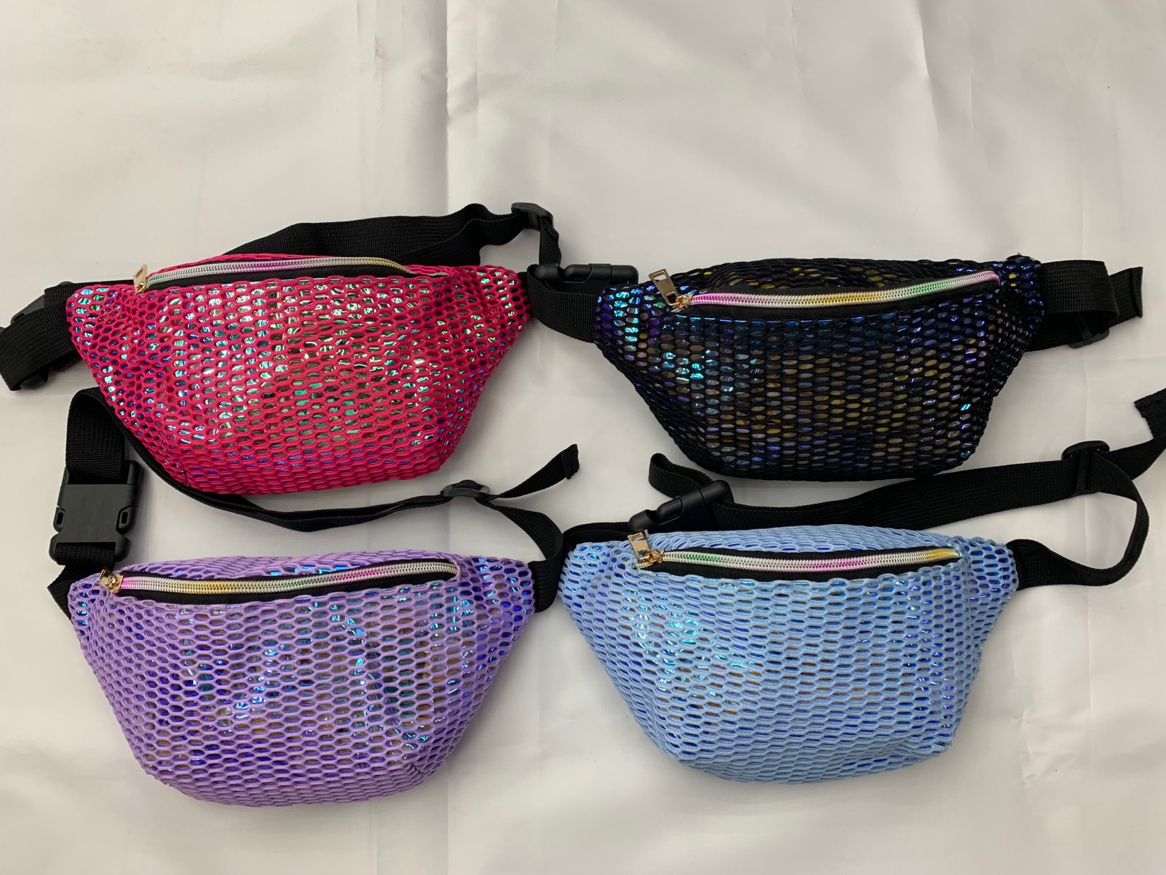 PVC网布腰包手机零钱收纳包产品图