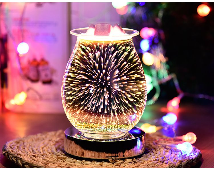 3D烟花触摸香薰机 融蜡器无烟无火香薰灯 精油熏香灯跨境爆款货源详情图15