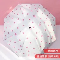 Customized wholesale of umbrellas, women's all-weather folding sunshades, sun umbrellas, sun protection umbrellas, ultraviolet advertising logos details Picture