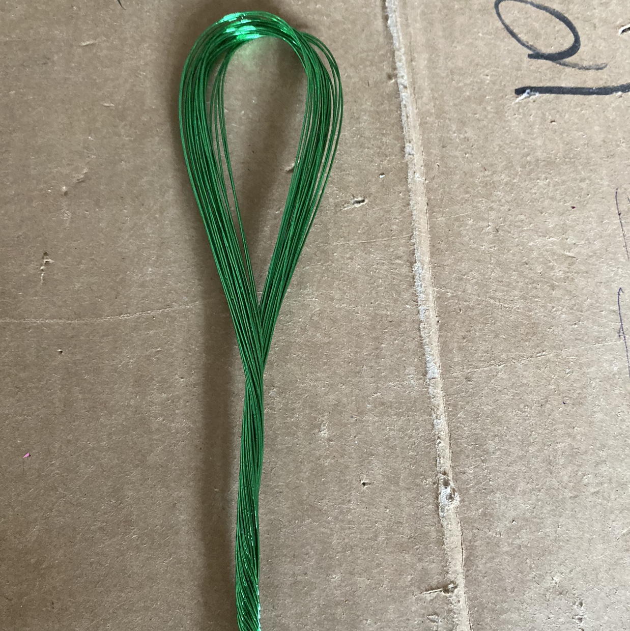 幼儿园早教手工专用铁丝，纽扣花铁丝.24号绿色40厘米长