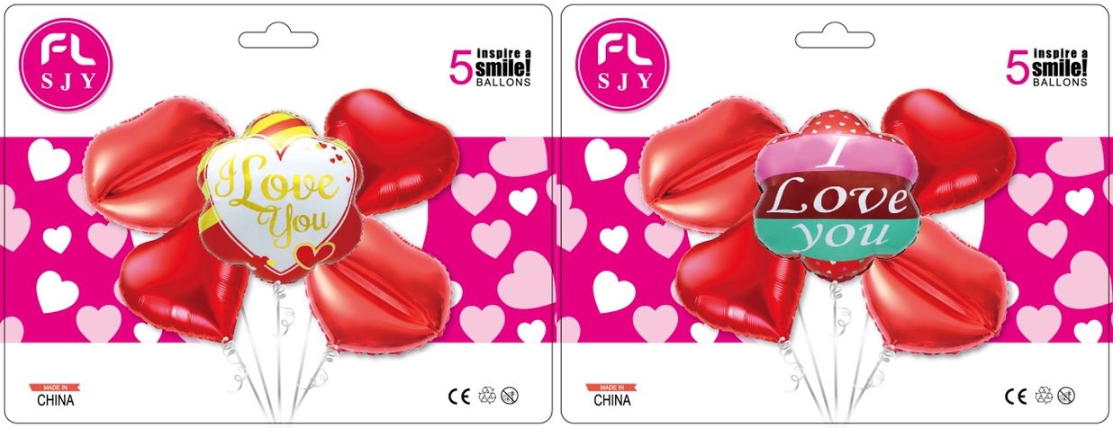 Letter aluminum film balloons, heart-shaped aluminum film balloons wholesale
