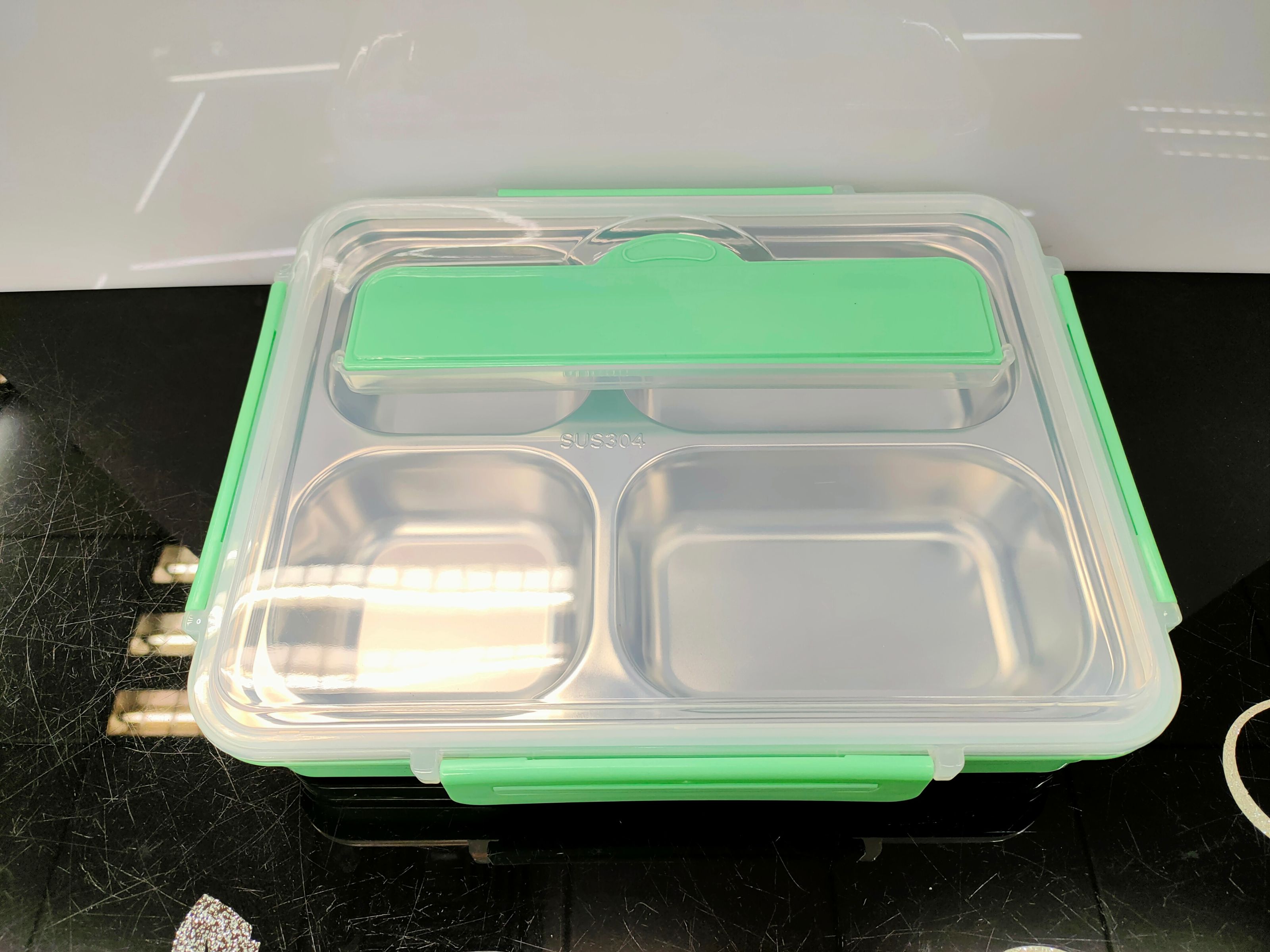 304 stainless steel four - square dining box thumbnail