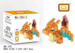 The national Pokemon may dream micro drilling granular block assembly toy children collection of cartoon model blocks full figure