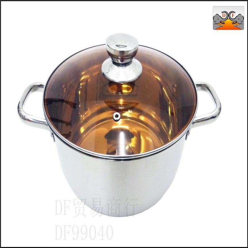 DF99040 Luxury two-ear pot (glass cover) DF TRADING HOUSE