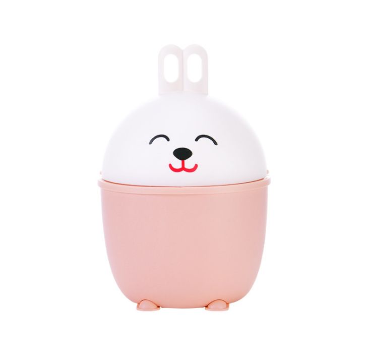 Fashionable and creative cartoon rabbit desktop trash can Application Scenario