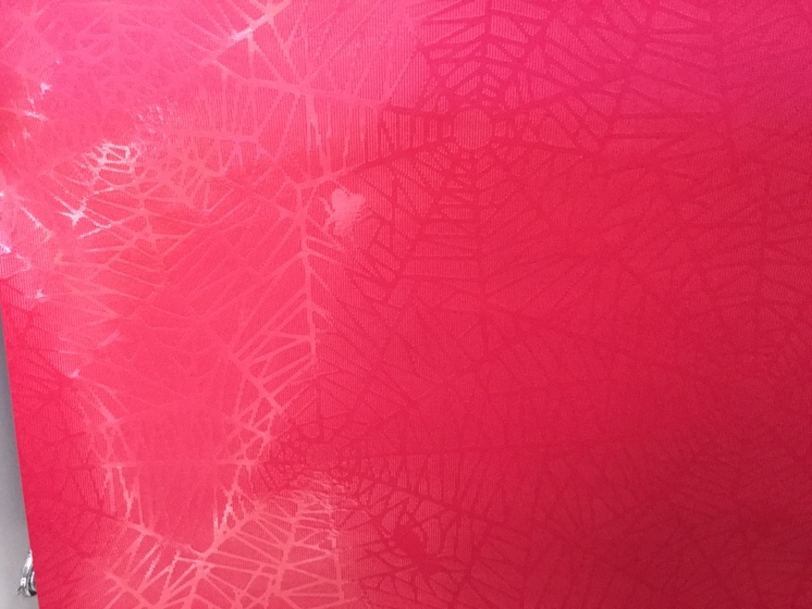 Magenta spider wrapping paper