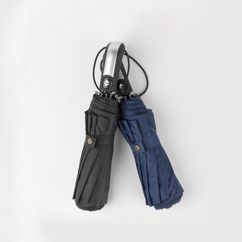 10-bone fully automatic umbrella, folding men's automatic umbrella, dual-purpose double person, larger three-fold, wholesale custom advertising umbrella details Picture
