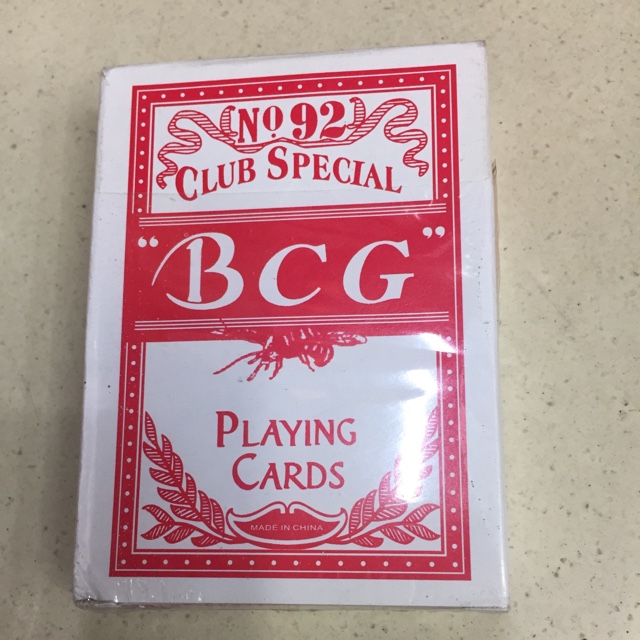 BCG扑克红色