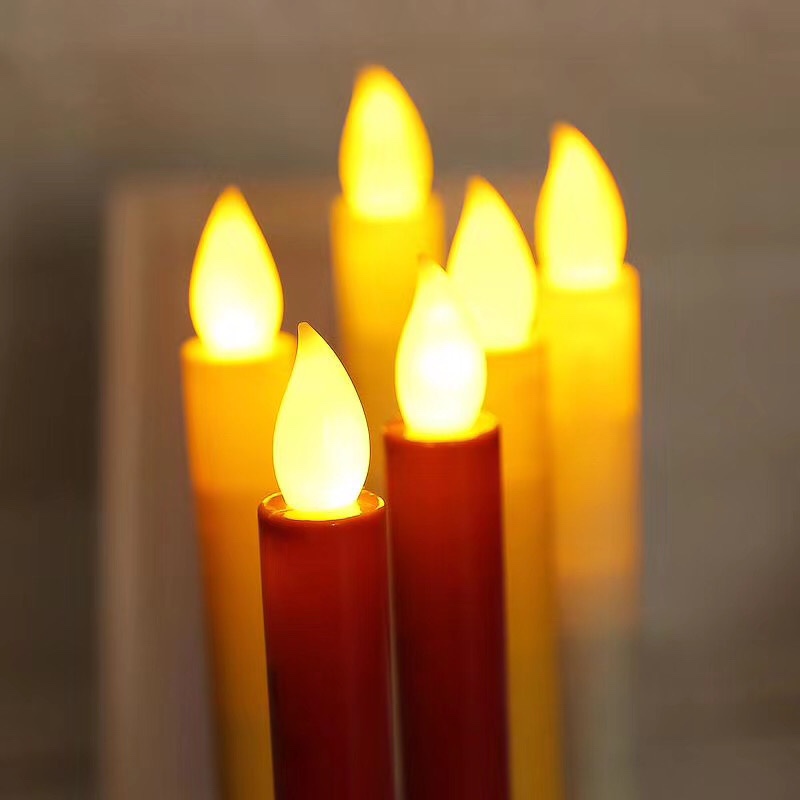 LED电子蜡烛灯 火焰型仿真杆蜡 长杆蜡烛详情图3