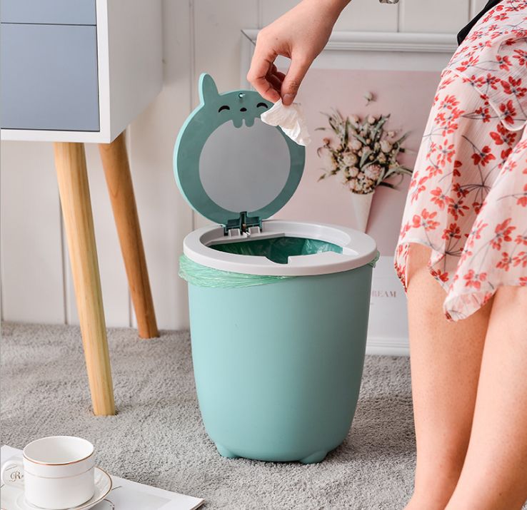 Compact desktop, multi-functional, sturdy and durable classified trash can Specification image