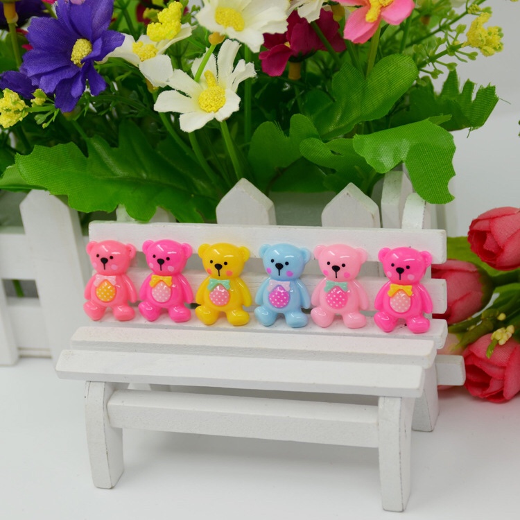 厂家直销 手机壳diy饰品 头饰头花发饰 小熊树脂配件