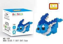 The national Pokemon may dream micro drilling granular block assembly toy children collection of cartoon model blocks Specification drawing